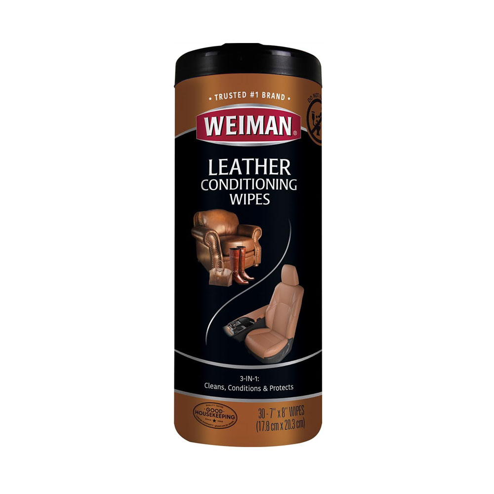 Weiman Leather Cleaner Wipes for Car Seats