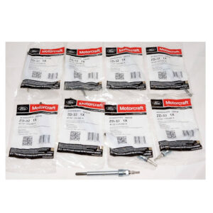 OEM Ford / Motorcraft Set of 8PC ZD-13 4C3Z-12A342-AA Diesel Glow Plugs 04