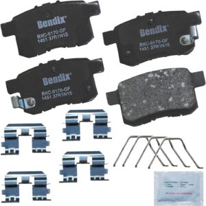 Bendix Priority1 CFC1451 Ceramic Rear Brake Pads for Acura