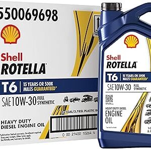 Shell Rotella T6 Full Synthetic 10W-30 Motor Oil